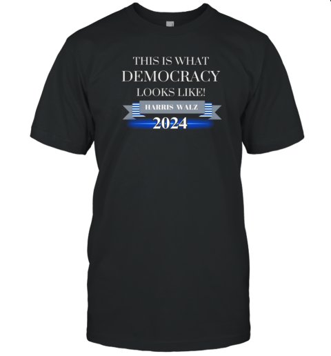 This Is What Democracy Looks Like Harris Walz 2024 T-Shirt