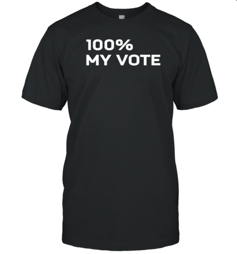 Amanda Gorman Wearing 100% My Vote T-Shirt