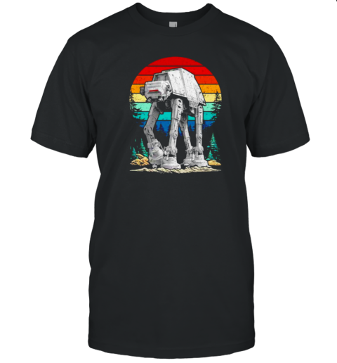 At AT Against A Retro Sunset The Walker Vintage T-Shirt