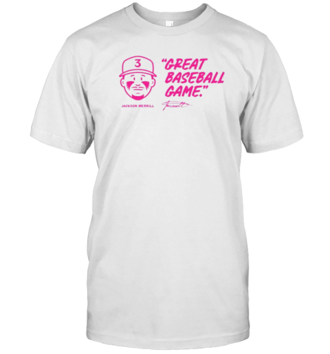 Jackson Merrill Great Baseball Game Signature T-Shirt