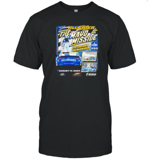 Justin Allgaier JR Motorsports Official Team Apparel 2024 Xfinity Series Cabo Wabo 250 Race Winner T-Shirt