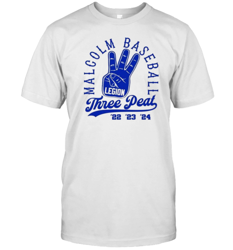 Malcolm Baseball Three Peat T-Shirt