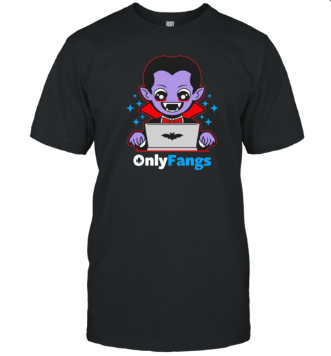 Onlyfangs A Favorite Site For Vampires T- Classic Men's T-shirt