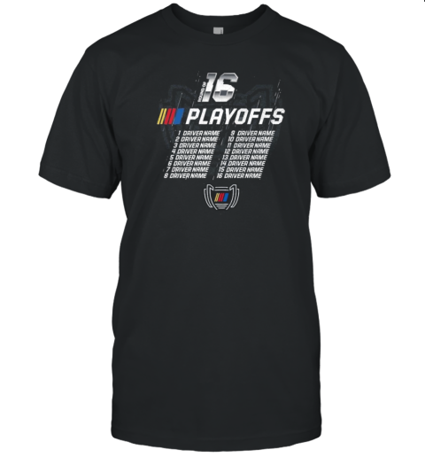 Checkered Flag Sports 2024 NASCAR Cup Series Playoffs Roster T-Shirt