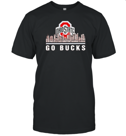 Go Bucks Ohio State Buckeyes City Names T-Shirt