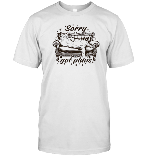 Sorry Got Plans Cat Vintage T-Shirt