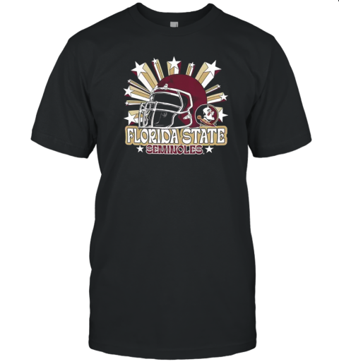 Image One Men'S Florida State Seminoles Grey Helmet Star T-Shirt