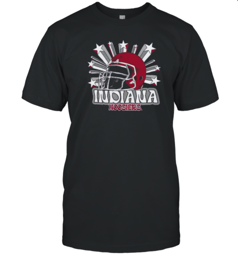 Image One Men'S Indiana Hoosiers Grey Helmet Star T-Shirt