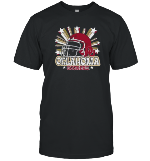 Image One Men'S Oklahoma Sooners Grey Helmet Star T-Shirt