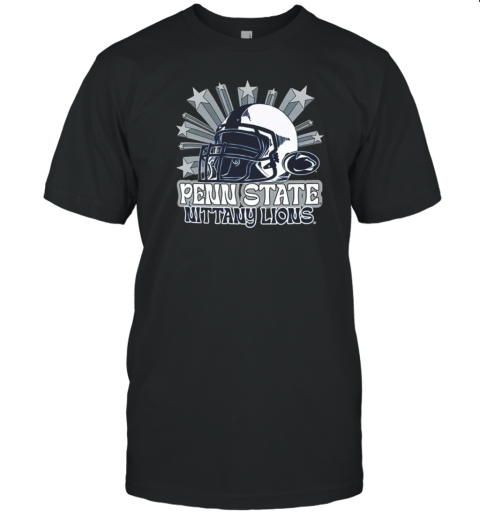 Image One Men'S Penn State Nittany Lions Grey Helmet Star T- Classic Men's T-shirt