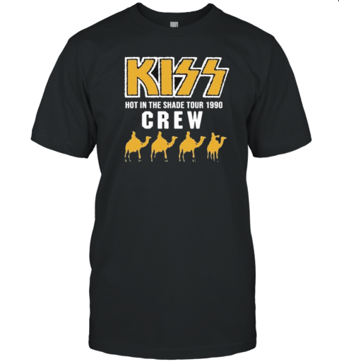 Kiss 35Th Anniversary Hot In The Shade Tour Crew 1990 T-Shirt