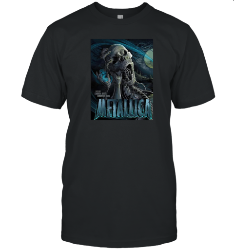 Metallica M72 Edmonton Poster For Night 1 In Alberta Canada At Commonwealth Stadium On August 23 M72 North American Tour 2024 T-Shirt