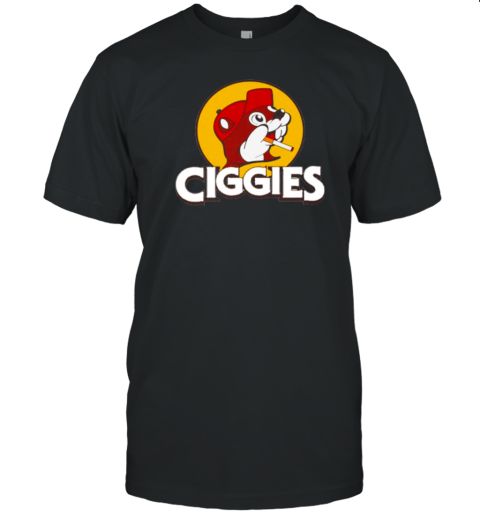 Buc ees Ciggies Funny Logo T-Shirt