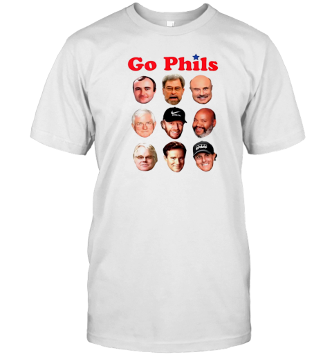 Go Phils Philadelphia Phillies Legends Face T-Shirt