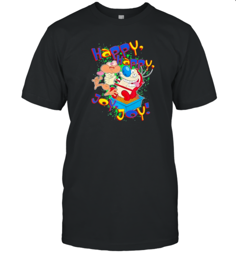 Happy Happy Joy Joy Vintage Retro Cartoon Cute Kids Logo Movie Classic T-Shirt