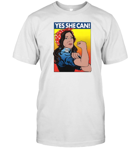 Vote Kamala Harris Yes She Can 2024 T-Shirt