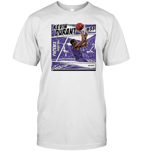 Kevin Durant Phoenix Suns #35 Basketball NBPA Signature T-Shirt