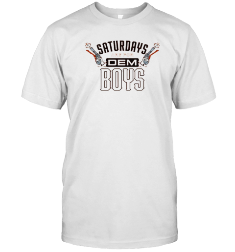 Oklahoma State College Fans Oklahoma State Cowboys Saturdays Are For Dem Boys T-Shirt