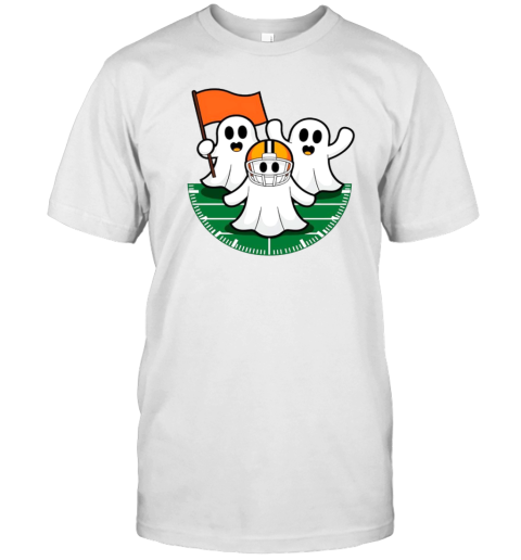 Personalized Cheerleader Ghost Football T-Shirt