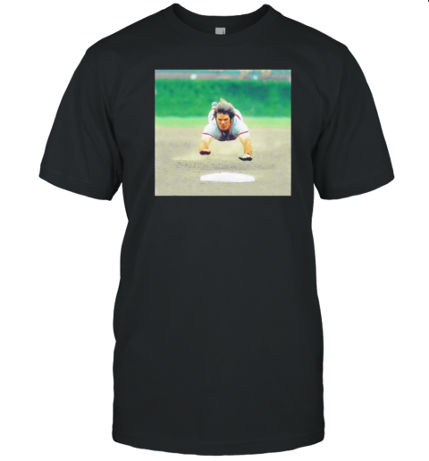 Pete Rose Cincinnati Reds In The Hall Of Fame Super Dive Iconic T-Shirt