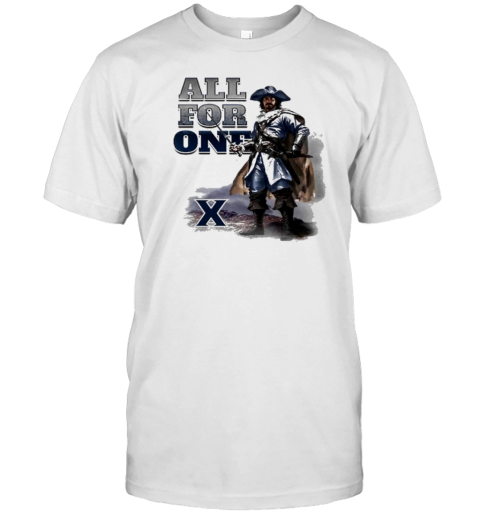 All For One Painted Musketeer Xavier University T-Shirt