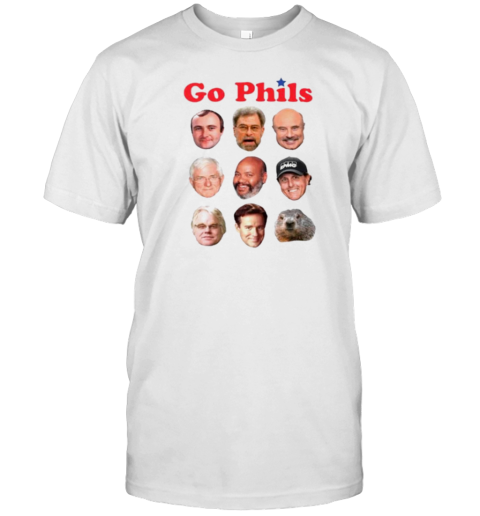 Go Phils And Phillips Big Face Head Coach History T-Shirt