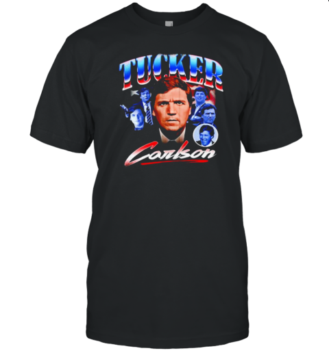 Tucker Carlson Faces T-Shirt