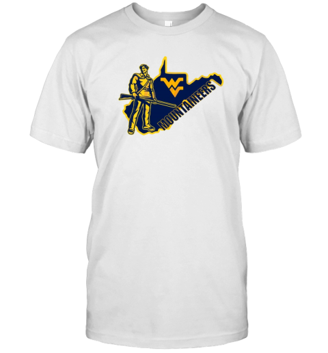 West Virginia Mountaineers Football Logo Mascot T-Shirt