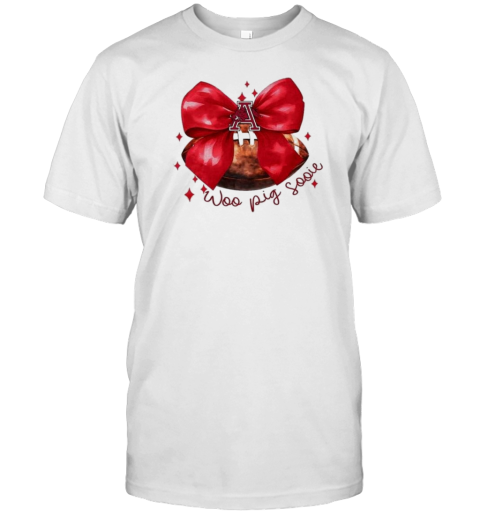 Arkansas Razorbacks Football Woo Pig Sooie For Bow Girl T-Shirt