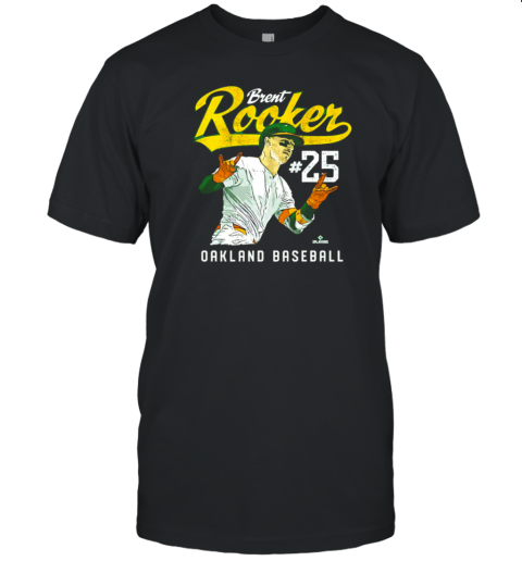 Brent Rooker 25 Oakland Athletics outfielder T-Shirt