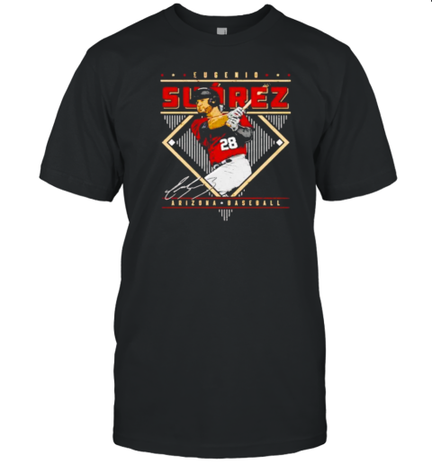 Eugenio Suarez Arizona Diamondbacks Signature Diamond Baseball T-Shirt