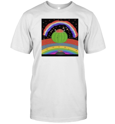 Generated Watermelon Crab Rainbow T-Shirt