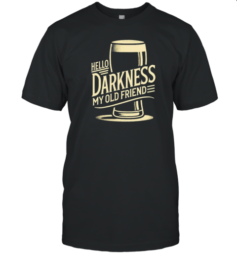 Hello Darkness My Old Friend Beer Silent Pancake T-Shirt