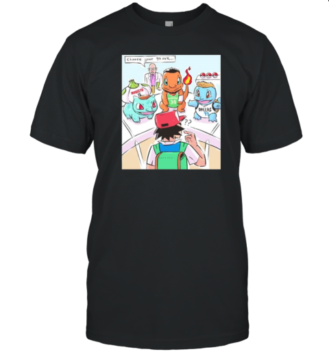 NBA 2K25'S Top 3 Players Luka Doncic Nikola Jokic And Giannis Antetokounmpo Pokemon Cartoon T-Shirt