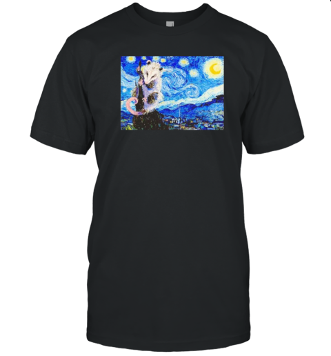 Possum Starry Night Van Gogh T-Shirt