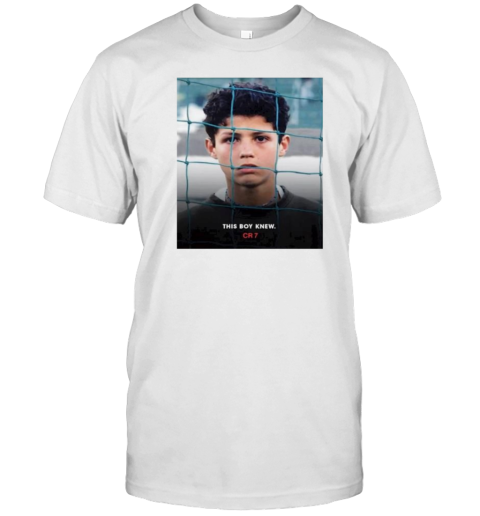 This Boy Knew CR7 Christian Ronaldo Young T-Shirt