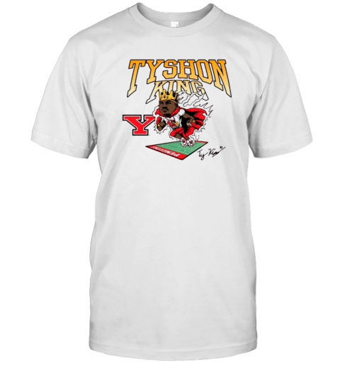 Tyshon King Youngstown State Signature Caricature T-Shirt