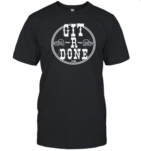 Git R Done Ltcg Larry The Cable Guy Western Crest T-Shirt