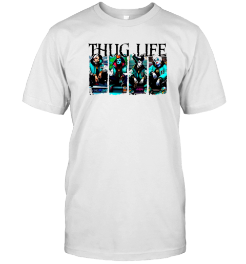 Halloween Villains Thug Life Friends Horror Characters T-Shirt