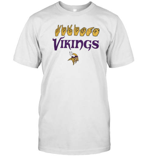 Minnesota Vikings Sign Language Hands T-Shirt