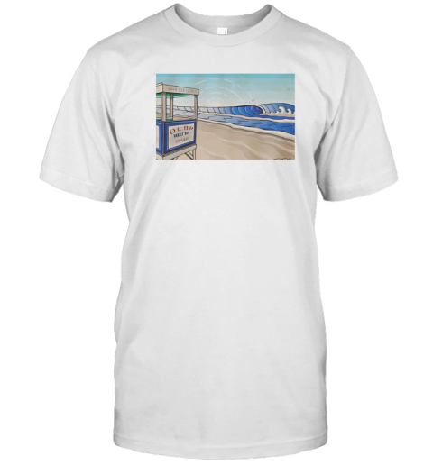 OCNJ Beach Lifeguard Stand Waverly Beach T-Shirt