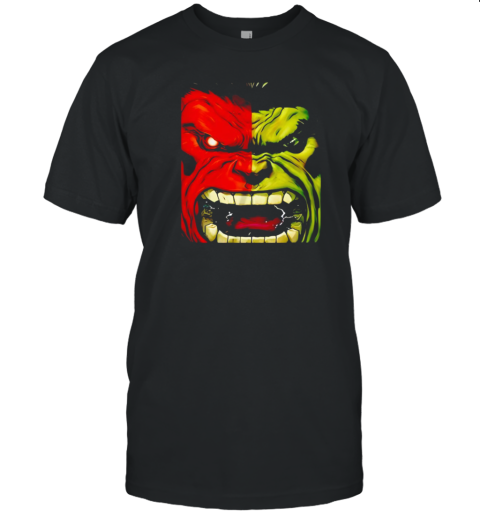 Red Hulk Green Hulk Marvel T-Shirt