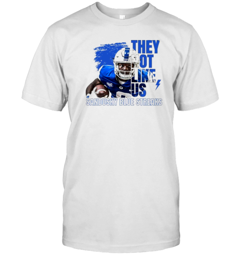 They Not Like Us Sandusky Blue Streaks T-Shirt