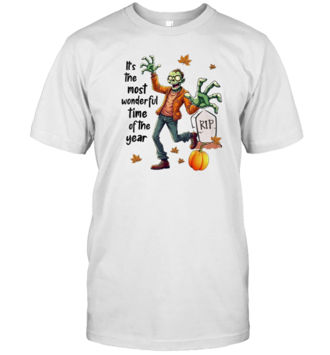 Zombie It'S The Most Wonderful Time Of The Year Halloween T-Shirt