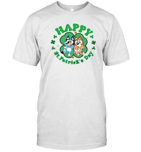 Bluey Characters Happy St. Patrick'S Day T-Shirt