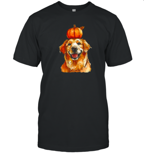 Halloween Golden Retriever Dog , Funny Halloween Golden Retriever T-Shirt