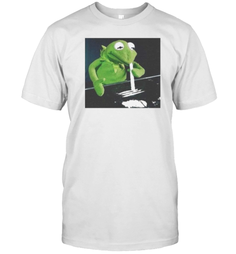 Kermit Getting Absolutely Wasted On Coke Funny T-Shirt