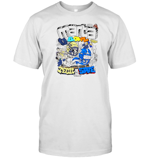 Marta Bowl Tech Vs State Caricature T-Shirt