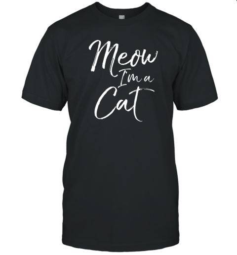 Meow I'm A Cat Halloween Costume Women T-Shirt