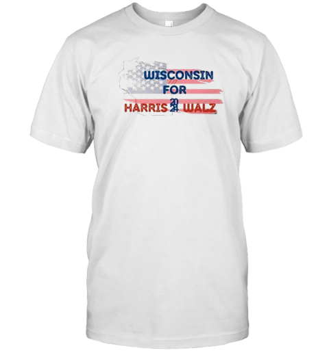 Original Wisconsin For Harris Walz 2024 T-Shirt